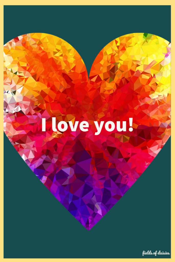 artistic heart i love you