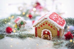 Christmas magic gingerbread house