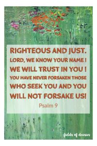 psalm 9 painting those who seek you