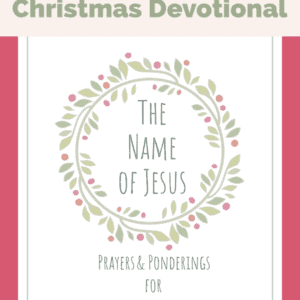 Christmas Devotional Free Name of Jesus