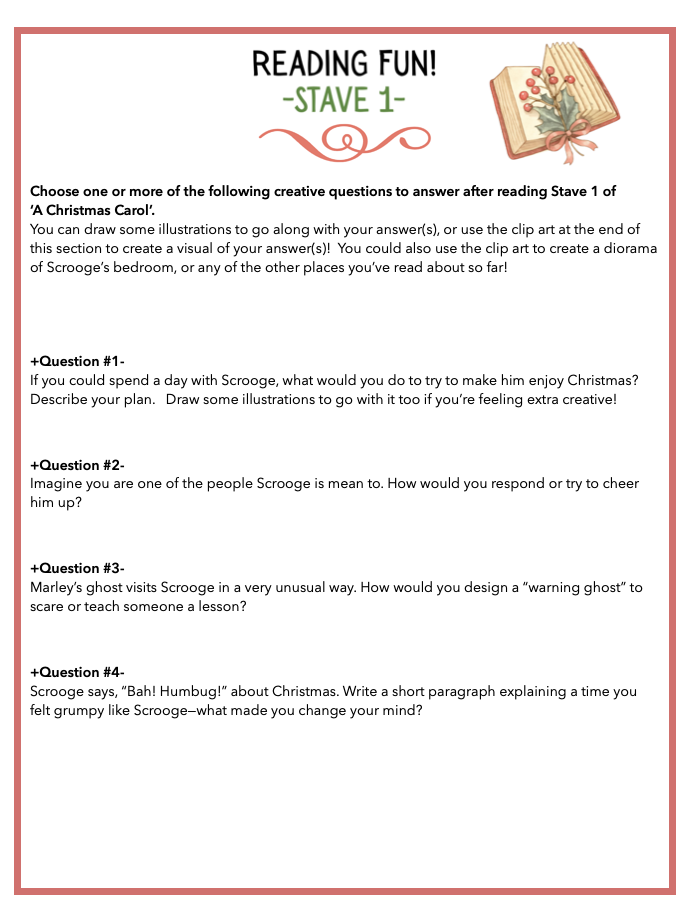 'A Christmas Carol' Mini Unit Printable POWER Pack - Image 9