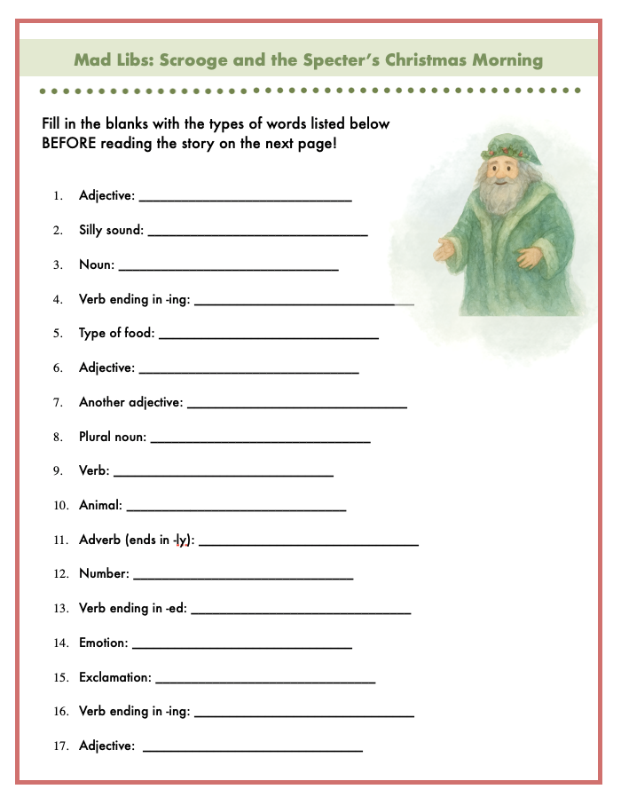'A Christmas Carol' Mini Unit Printable POWER Pack - Image 2