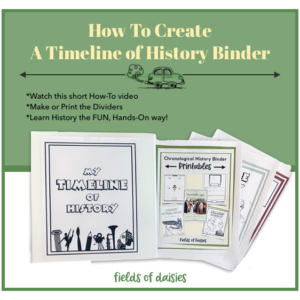 how to create a history timeline binder