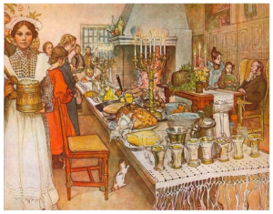 swedish pioneer christmas table food