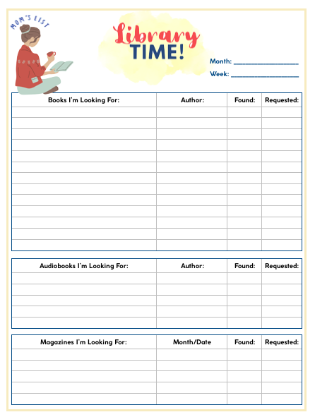 Heading To The Library PRINTABLES! - Image 2
