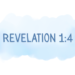 Revelation 1:4 bible study image